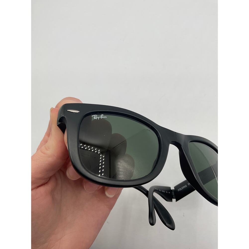 Ray Ban Wayfarer Folding Sunglasses, RB 4105- Black - Picture 7 of 7